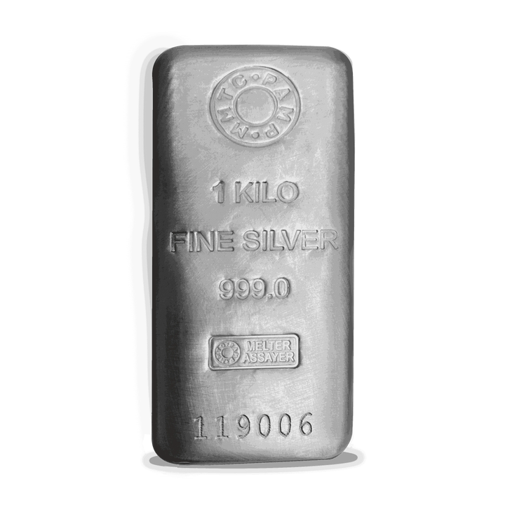 MMTC PAMP 1000 GMS CASTED 999.0 SILVER BAR