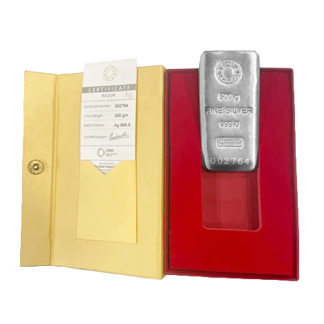 MMTC PAMP 500 GMS BANYAN TREE 999.9 SILVER BAR