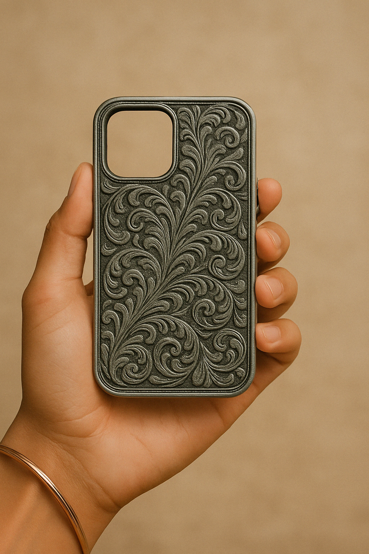 Imperial Curve Silver Mobile Case
