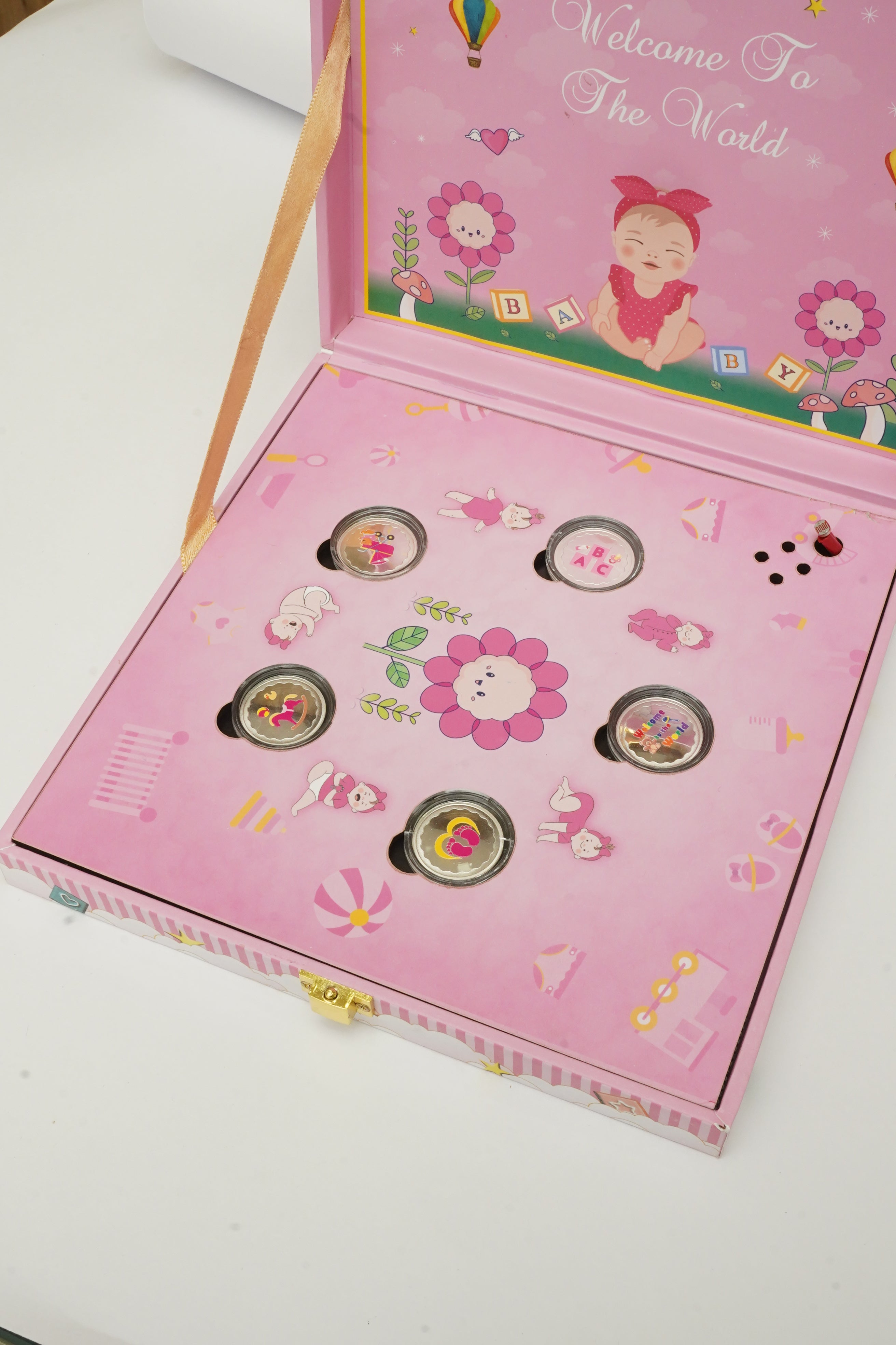 SILVER INSTRUMENTAL MUSIC BOX FOR BABY GIRL