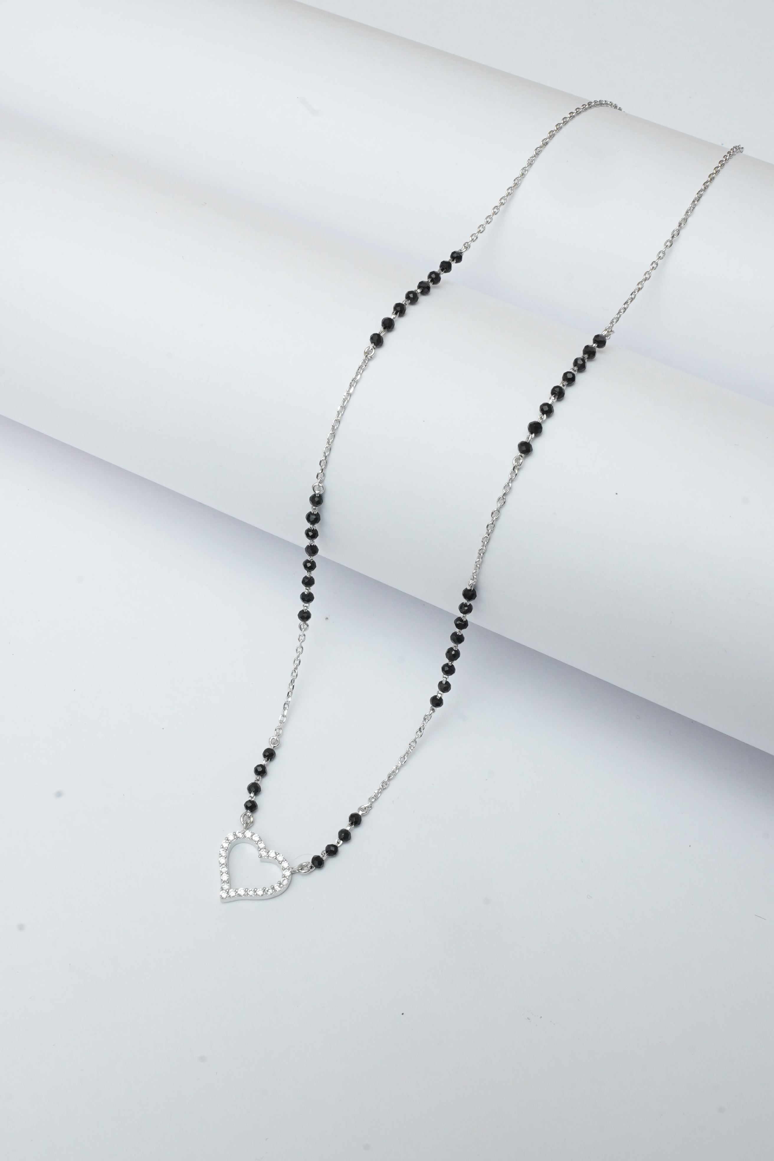 "शुद्ध चाँदी" HEART MANGALSUTRA