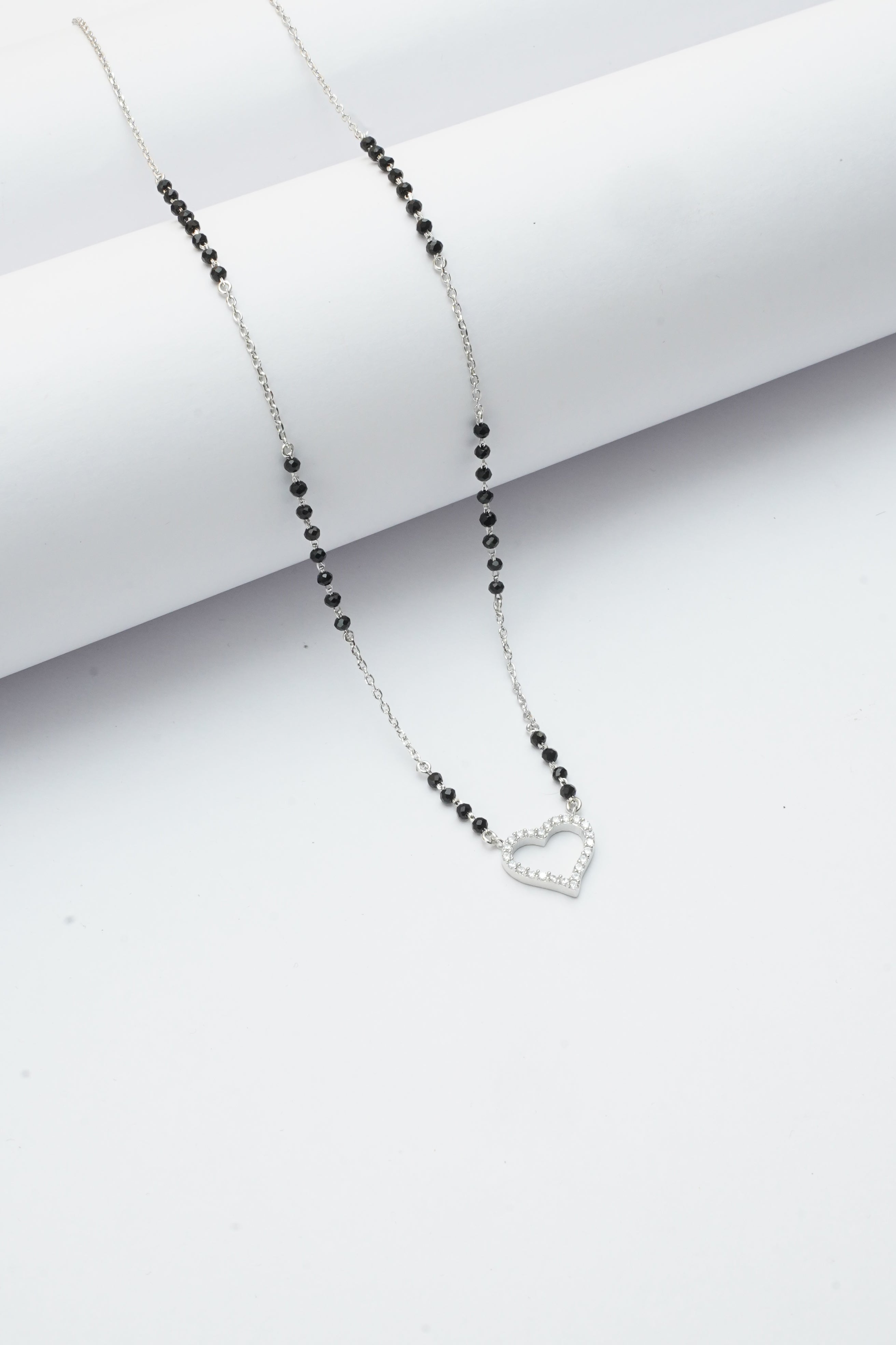 "शुद्ध चाँदी" HEART MANGALSUTRA