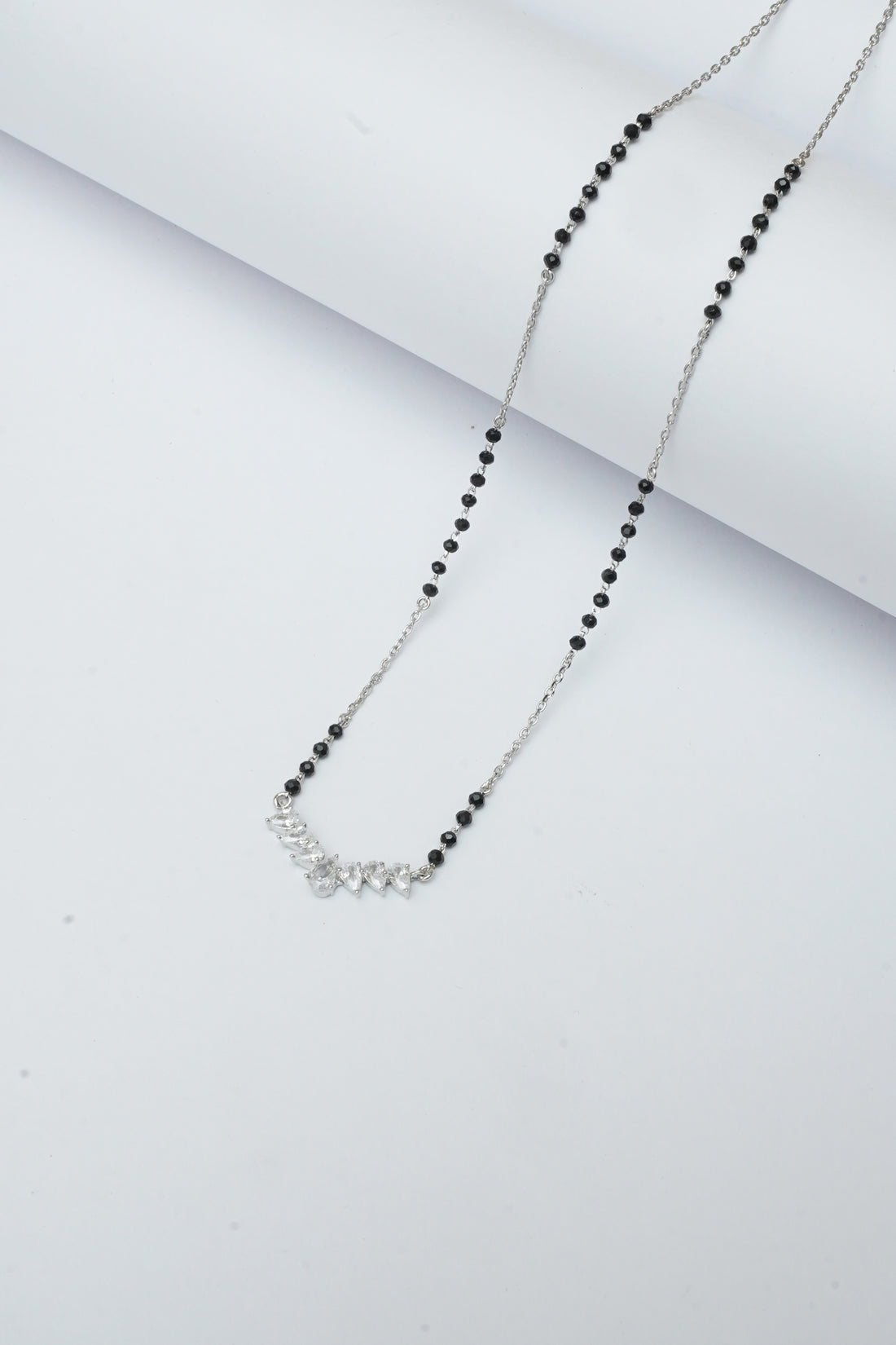 SILVER V SHAPE MANGALSUTRA 2.0