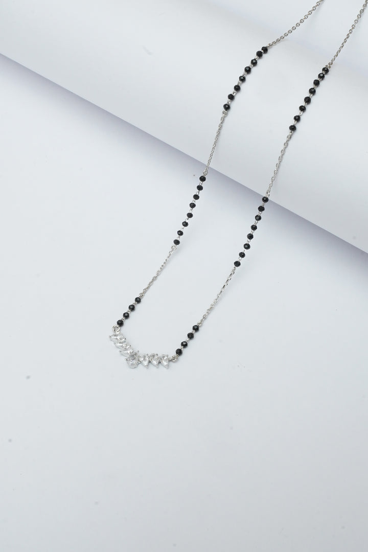 SILVER V SHAPE MANGALSUTRA 2.0