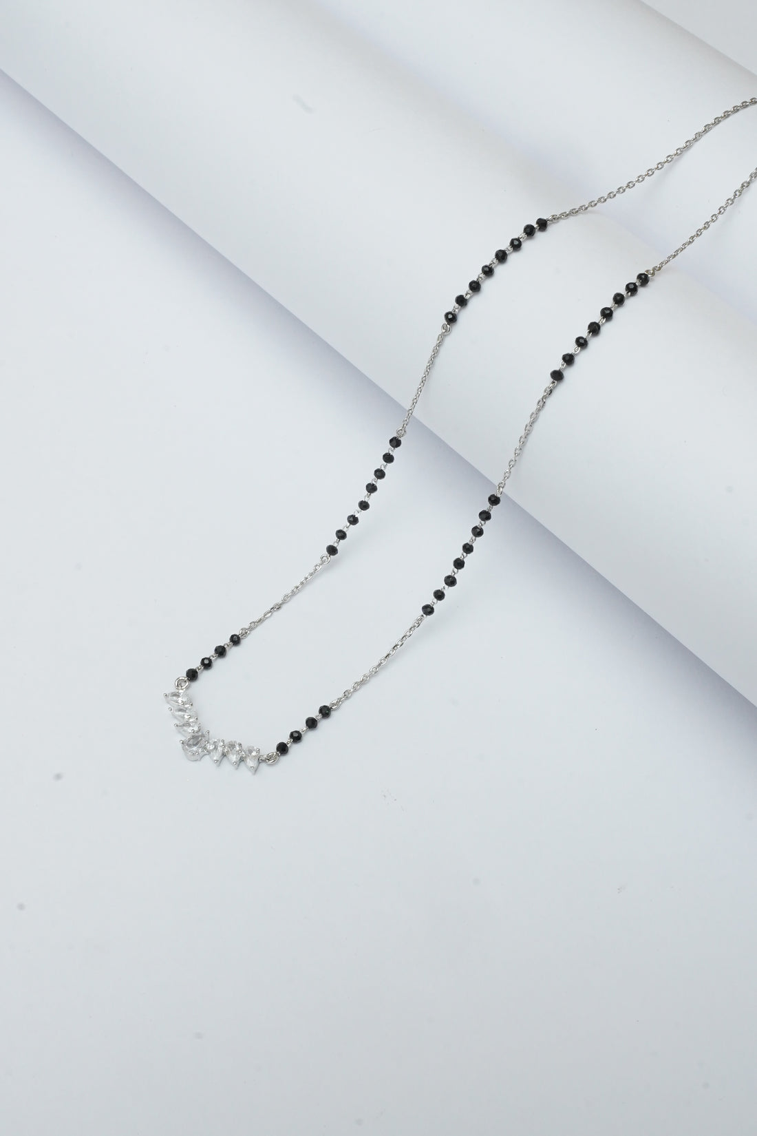 SILVER V SHAPE MANGALSUTRA 2.0
