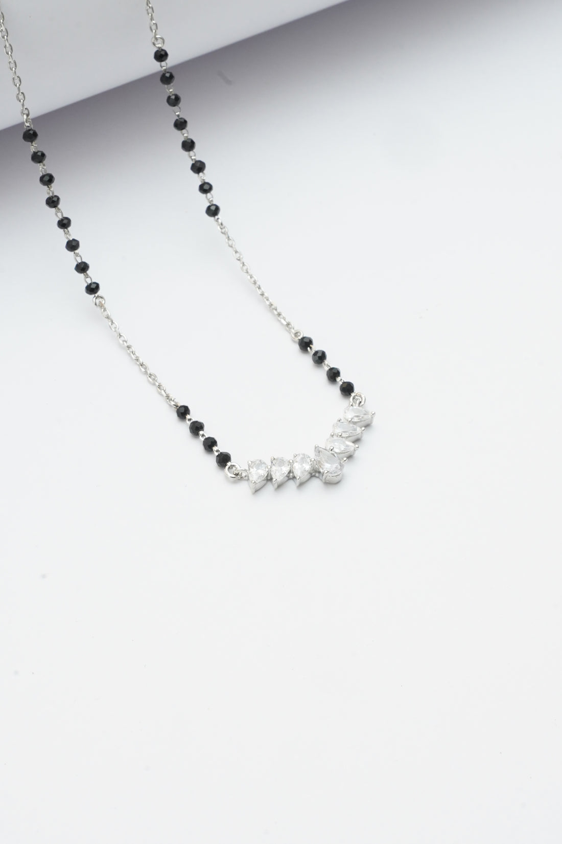 SILVER V SHAPE MANGALSUTRA 2.0