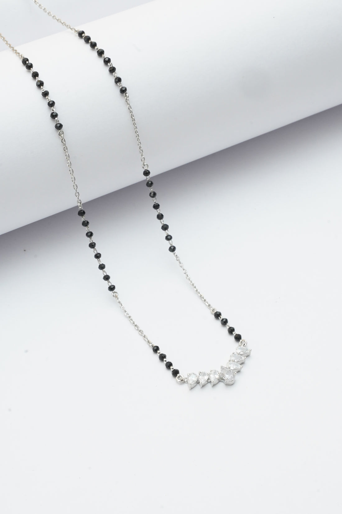 SILVER V SHAPE MANGALSUTRA 2.0
