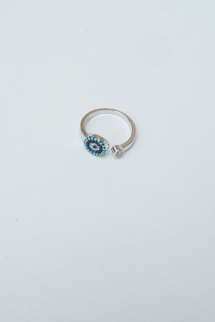 SILVER EVIL EYE RINGS