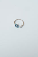SILVER EVIL EYE RINGS
