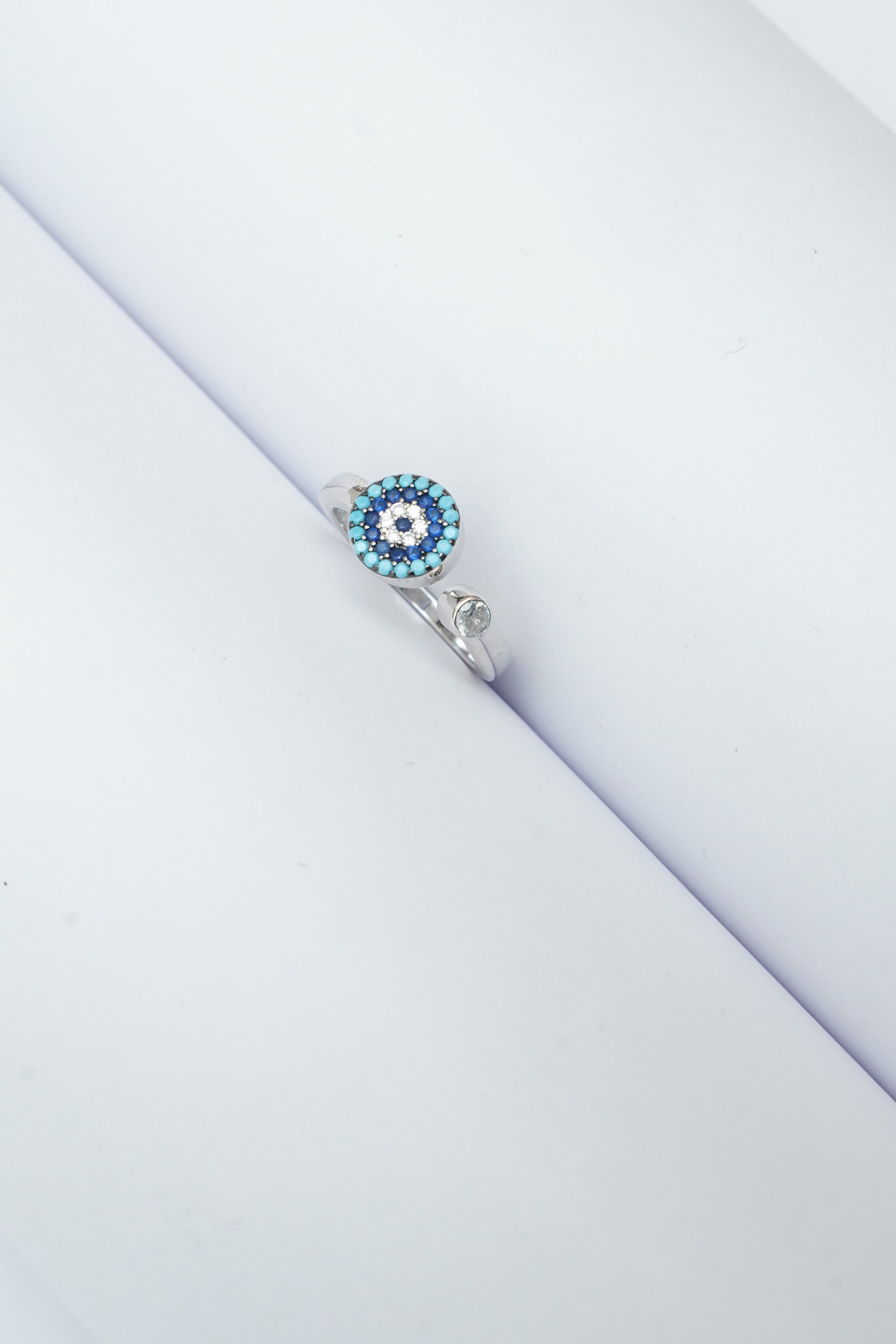 PURE 925 SILVER EVIL EYE RINGS