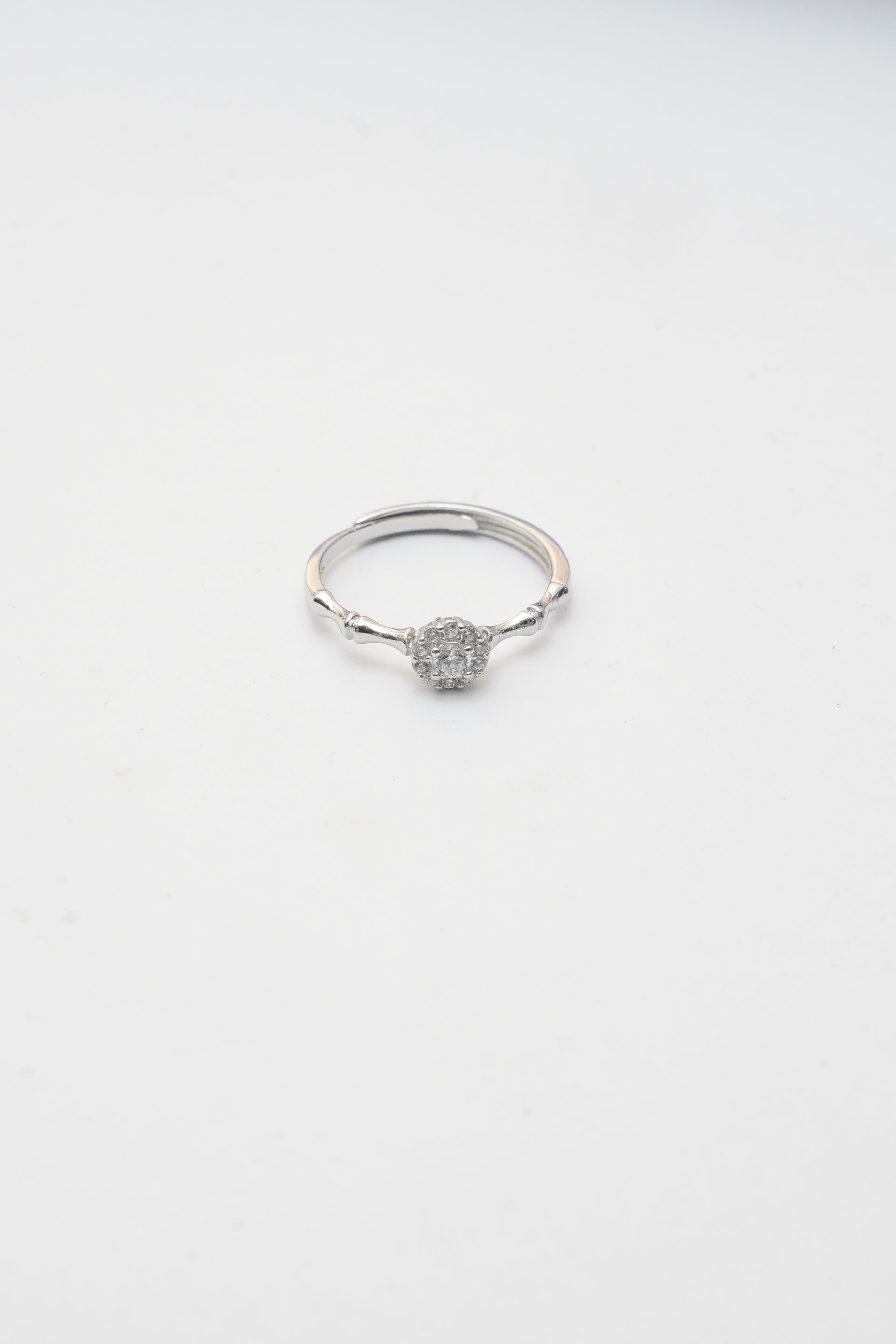 PURE 925 SILVER SILVER DEW DROP RING