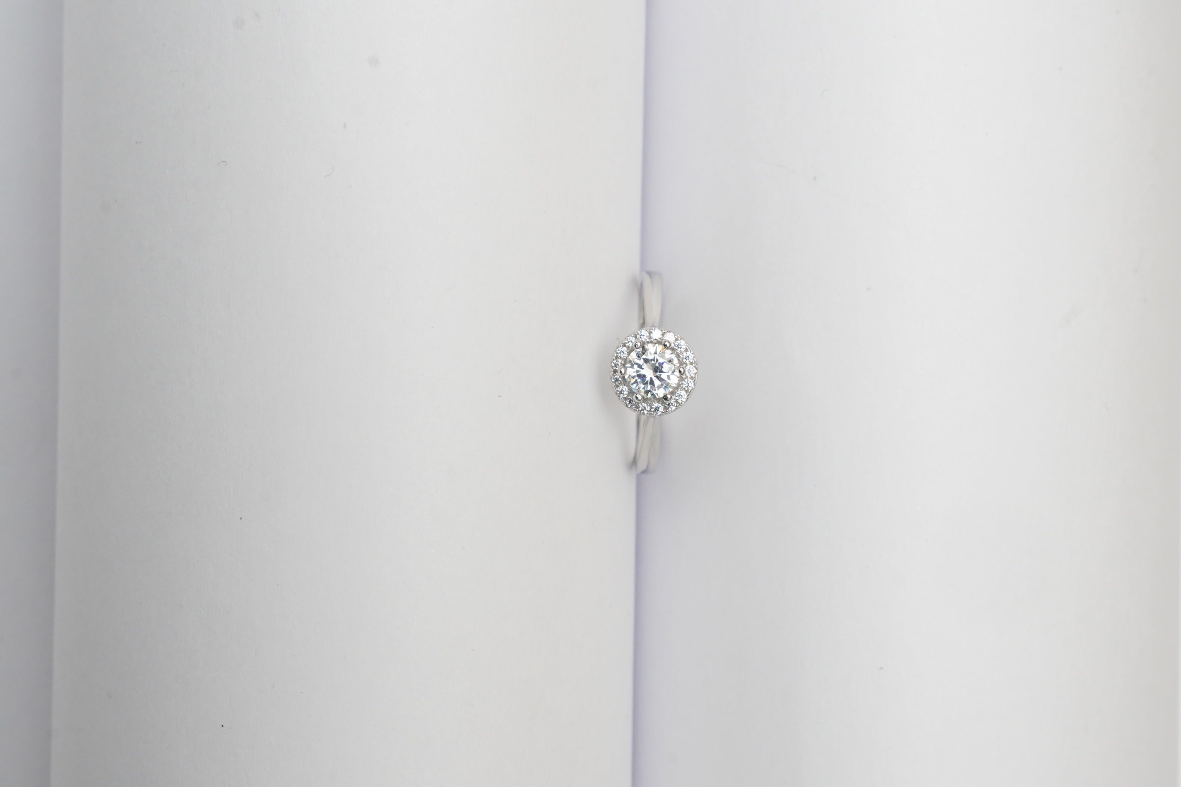 PURE 925 SILVER SOLITAIRE RING