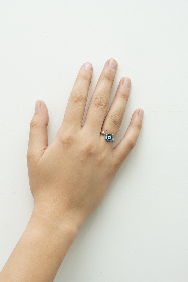 SILVER EVIL EYE RINGS