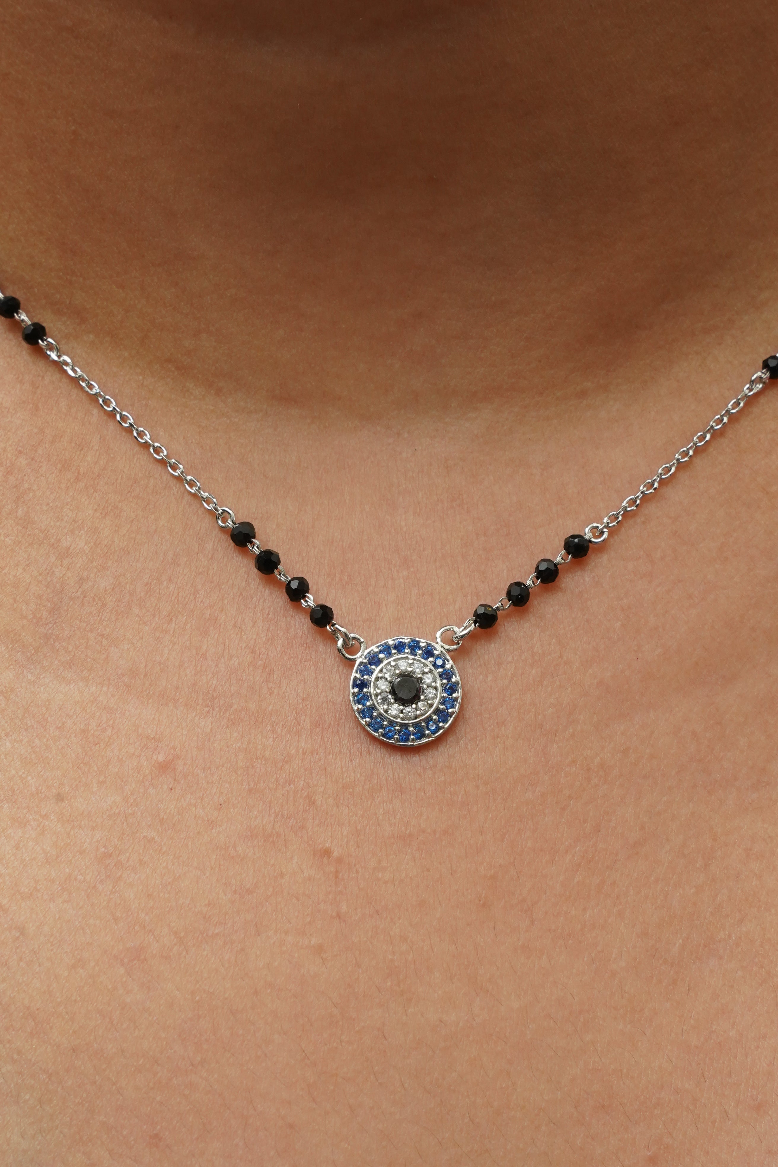 "शुद्ध चाँदी" Evil Eye Mangalsutra