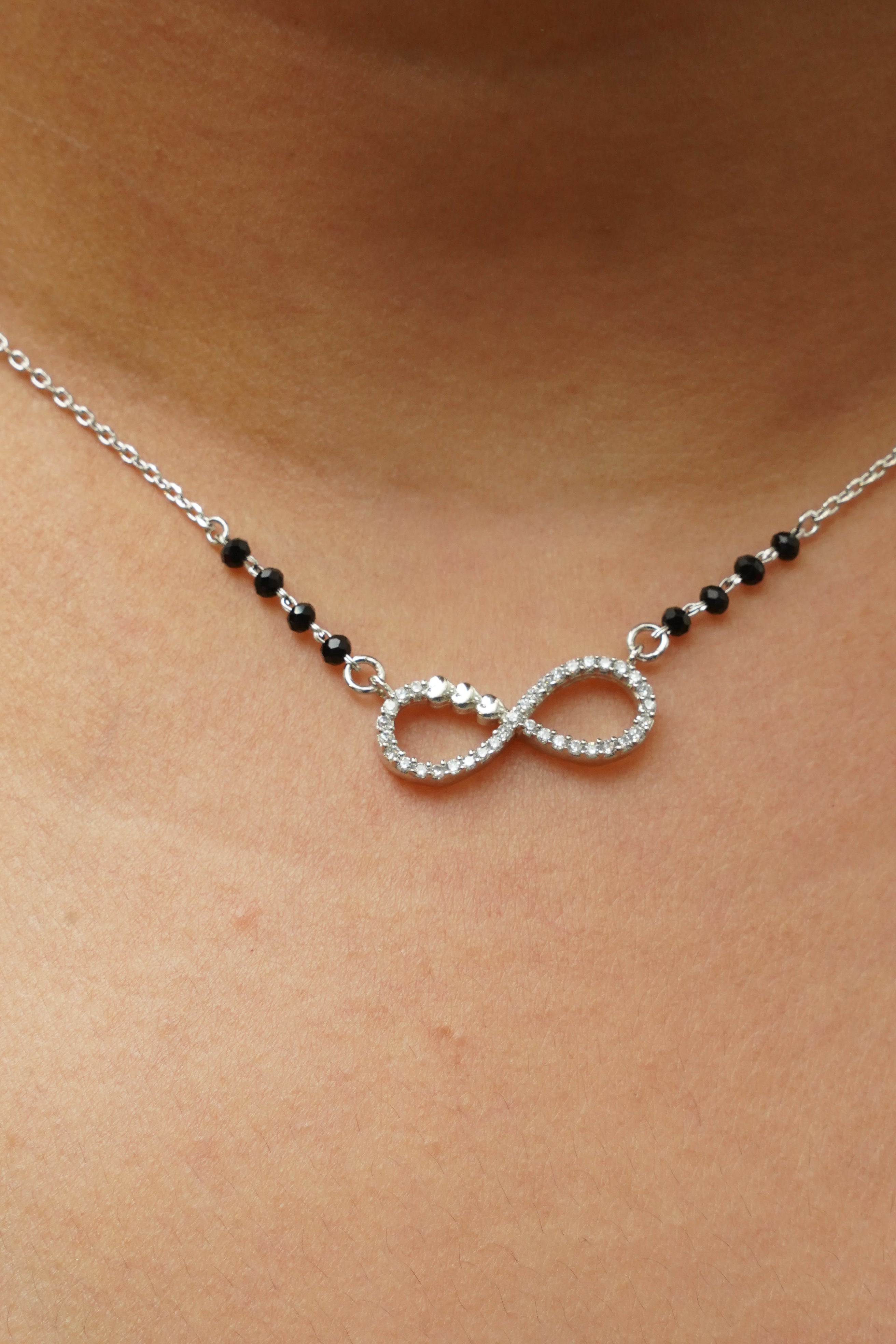 "शुद्ध चाँदी" INFINITY MANGALSUTRA 3.0