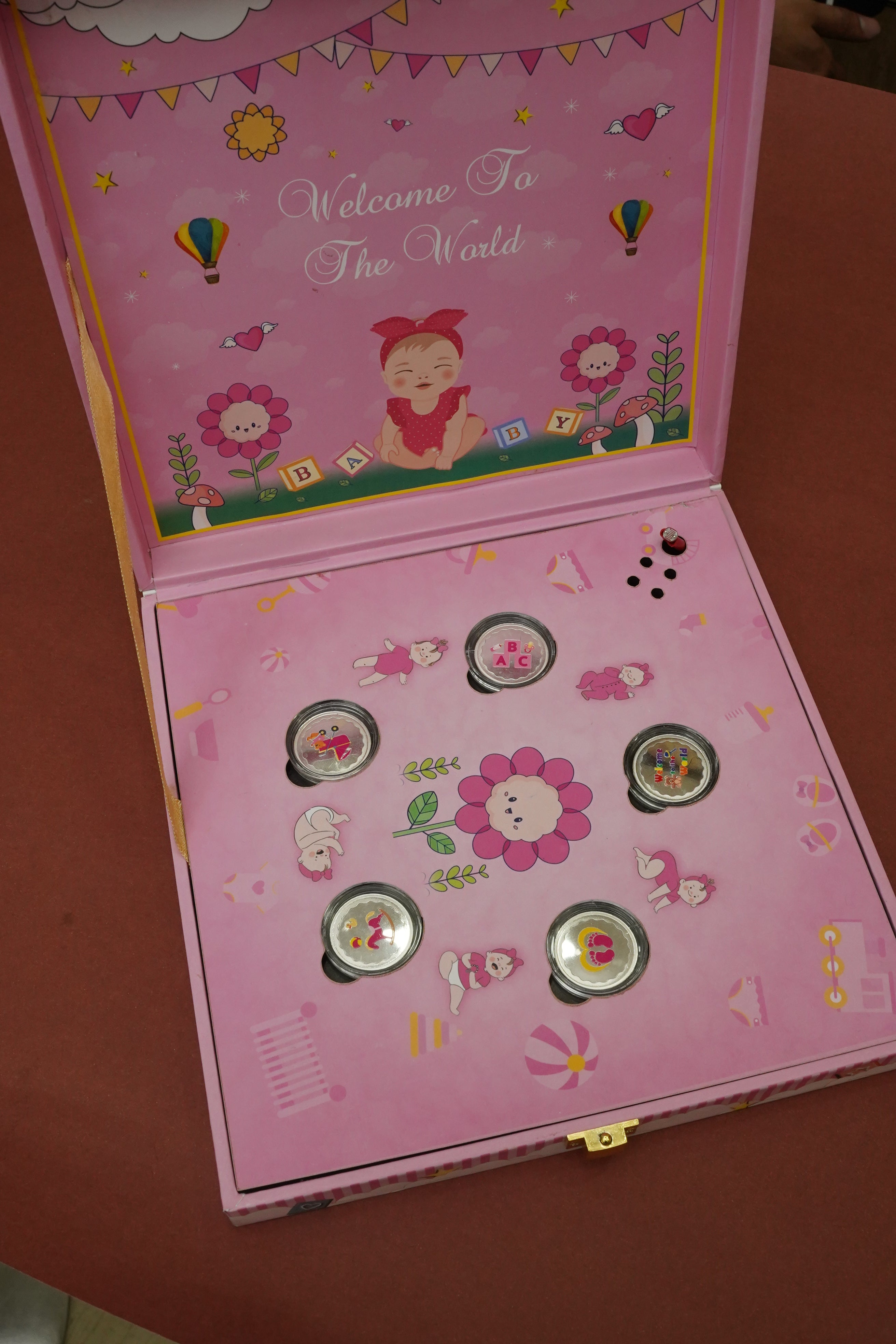 SILVER INSTRUMENTAL MUSIC BOX FOR BABY GIRL