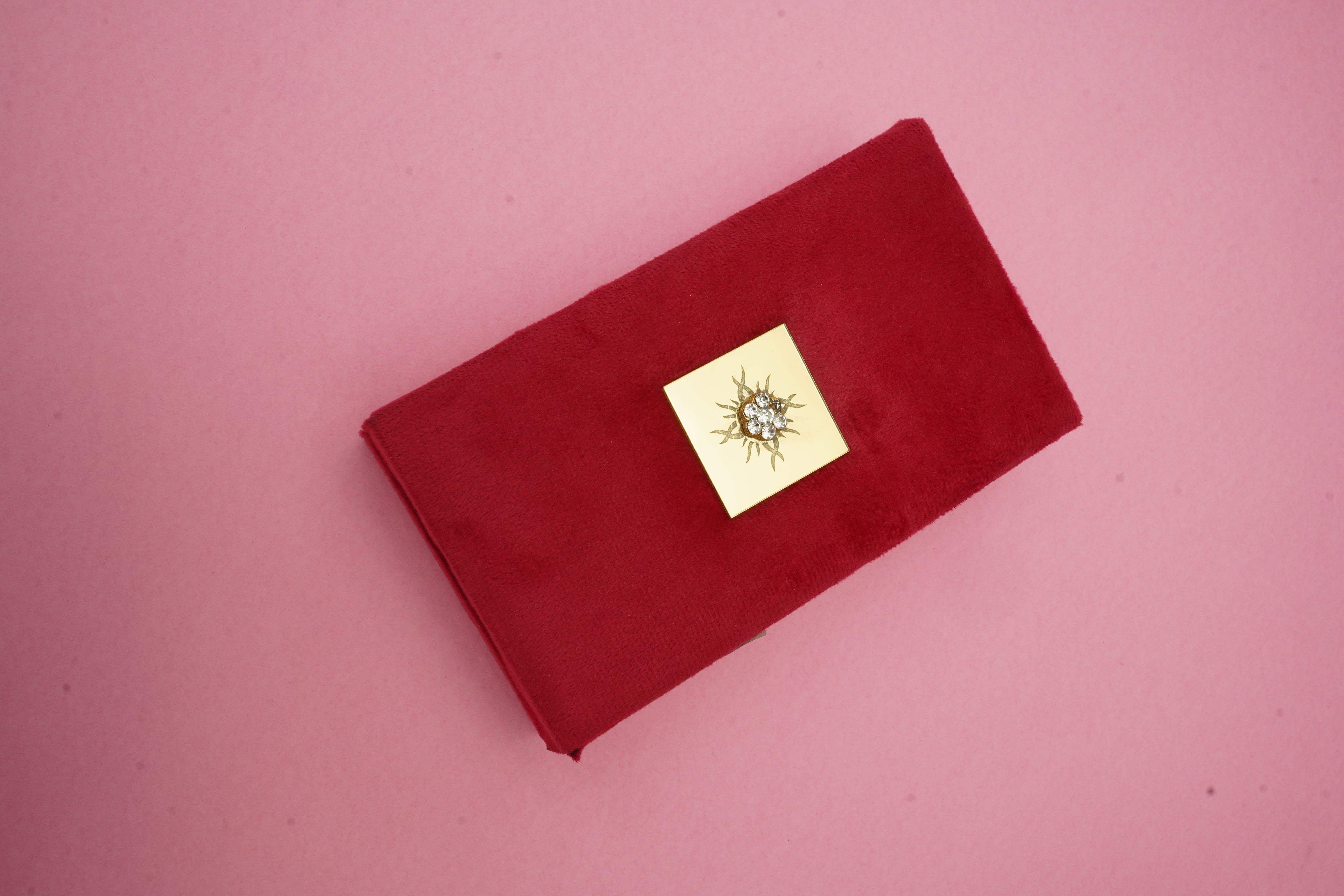 Silver Coin Gift Box - Cherry Red Color