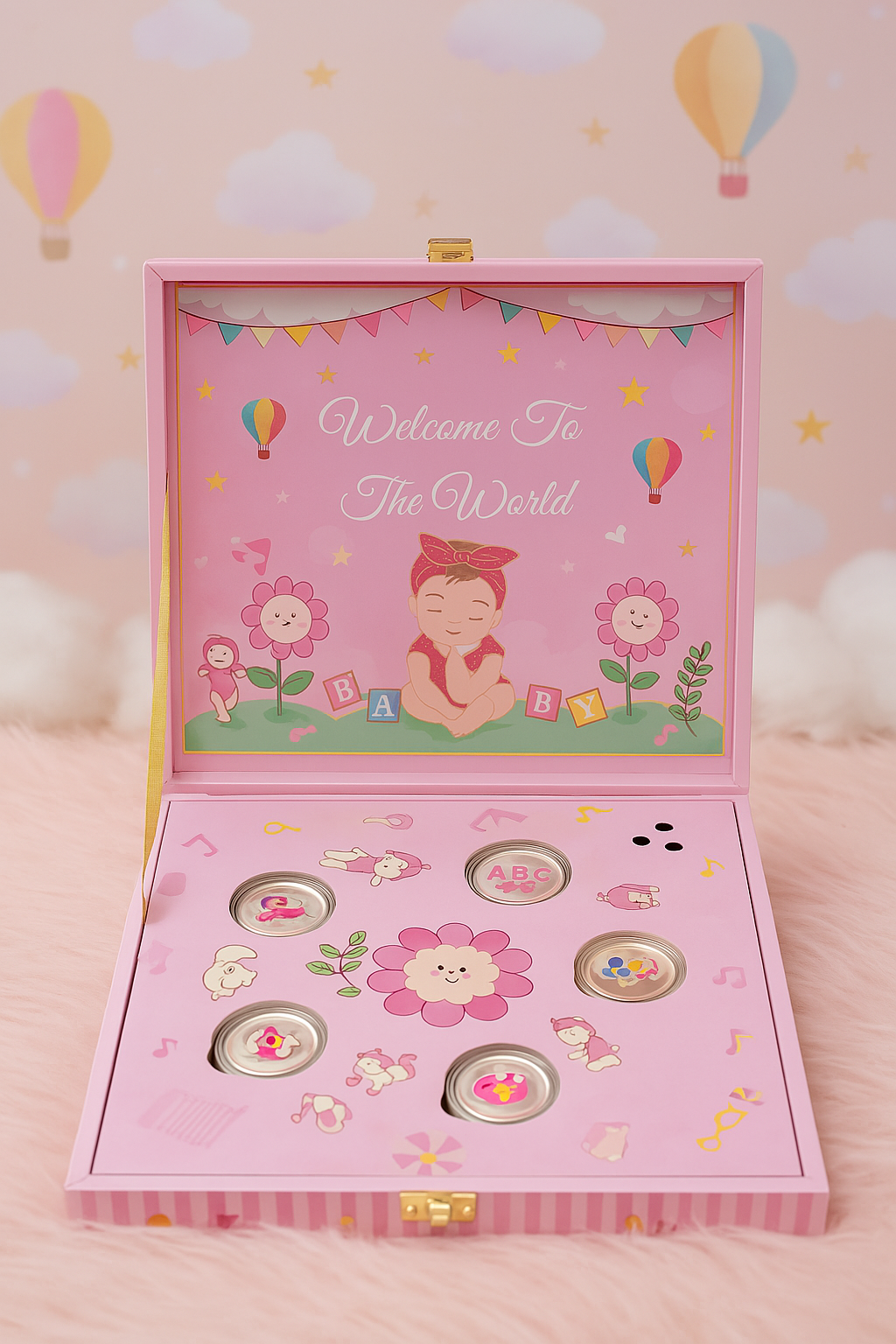 SILVER INSTRUMENTAL MUSIC BOX FOR BABY GIRL