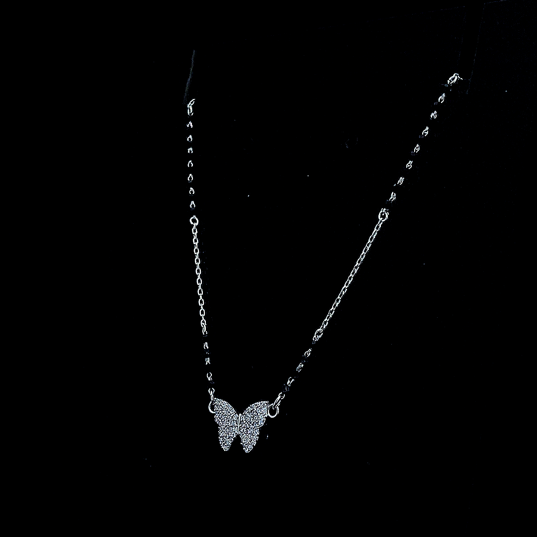 "शुद्ध चाँदी" Butterfly Shape Mangalsutra