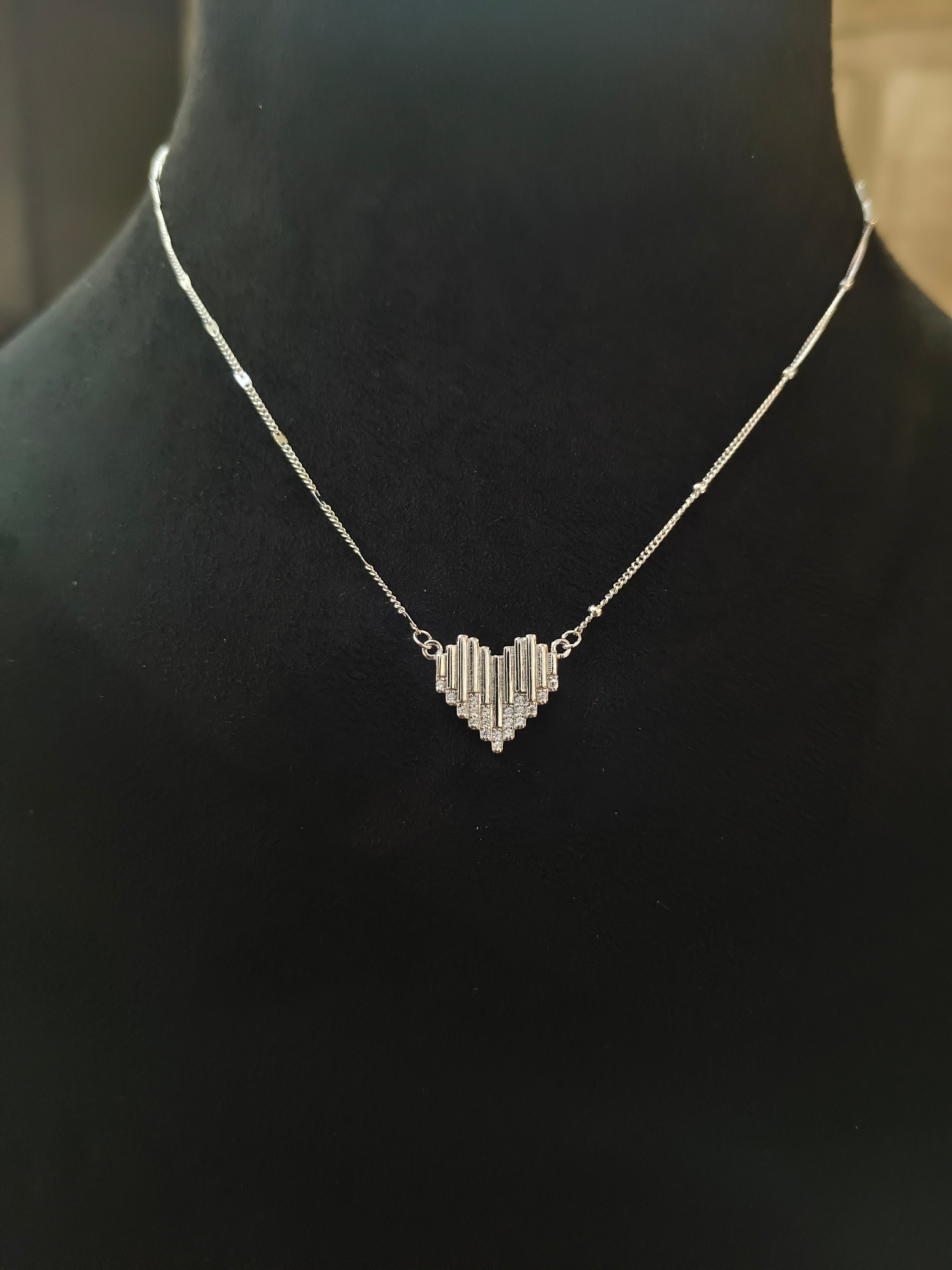 "शुद्ध चाँदी" Disco ❤️ Chain Pendant