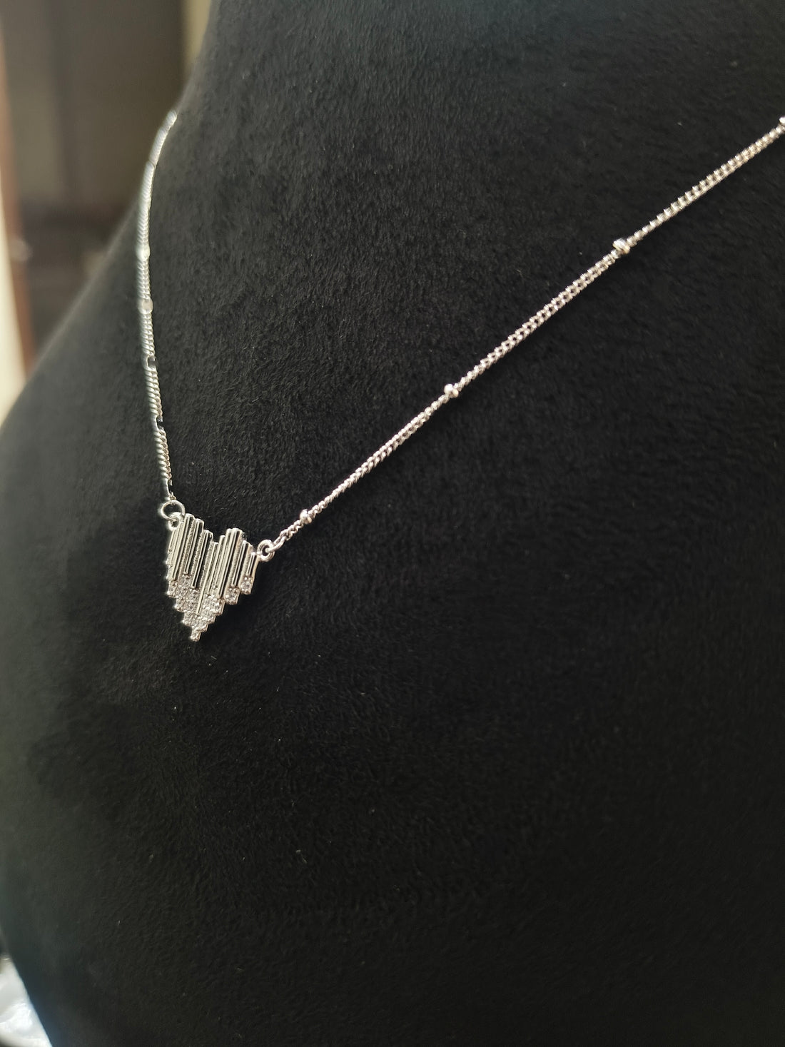 "शुद्ध चाँदी" Disco ❤️ Chain Pendant