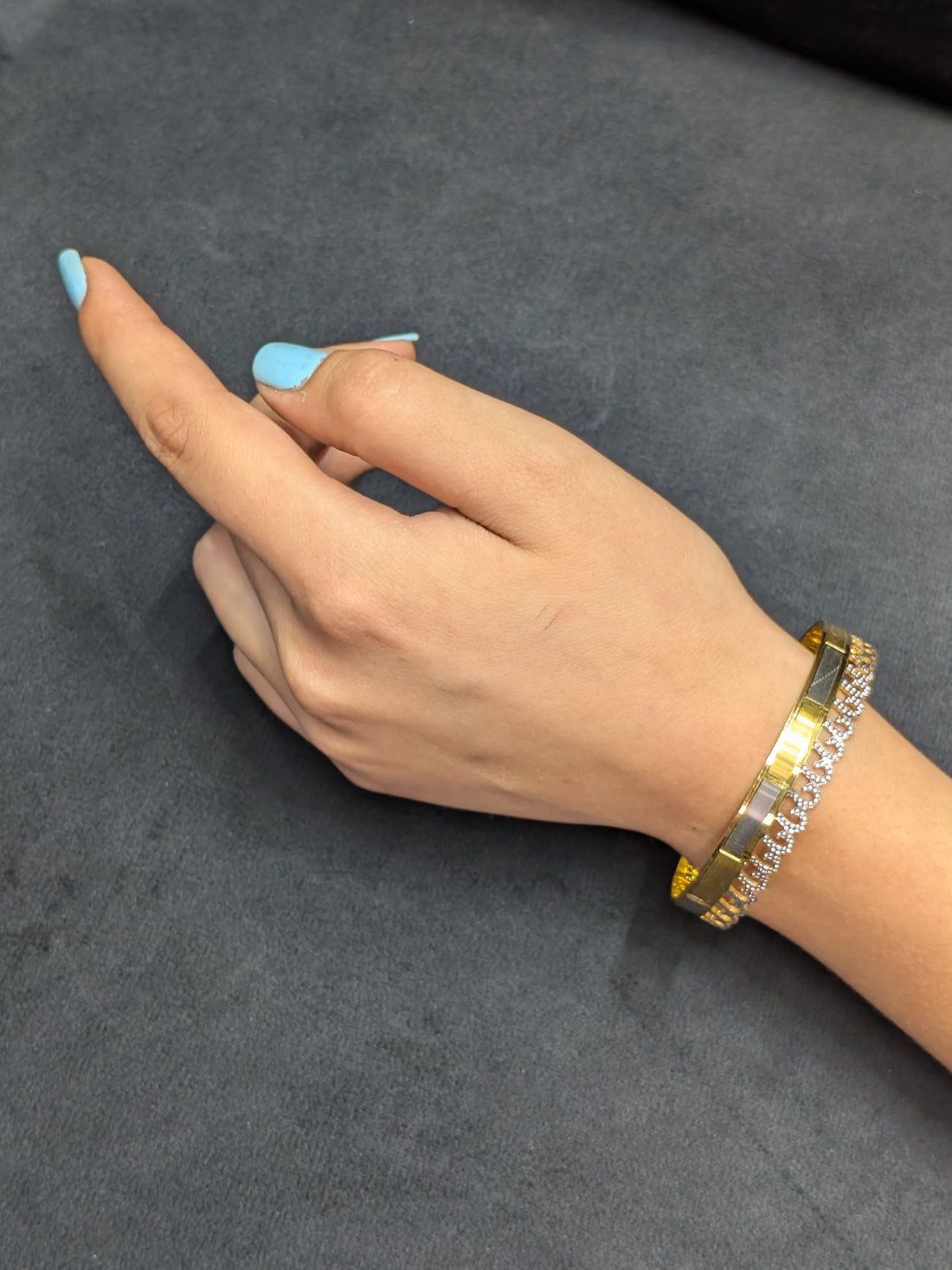 22K Dual Tone Bangles [1Pair]