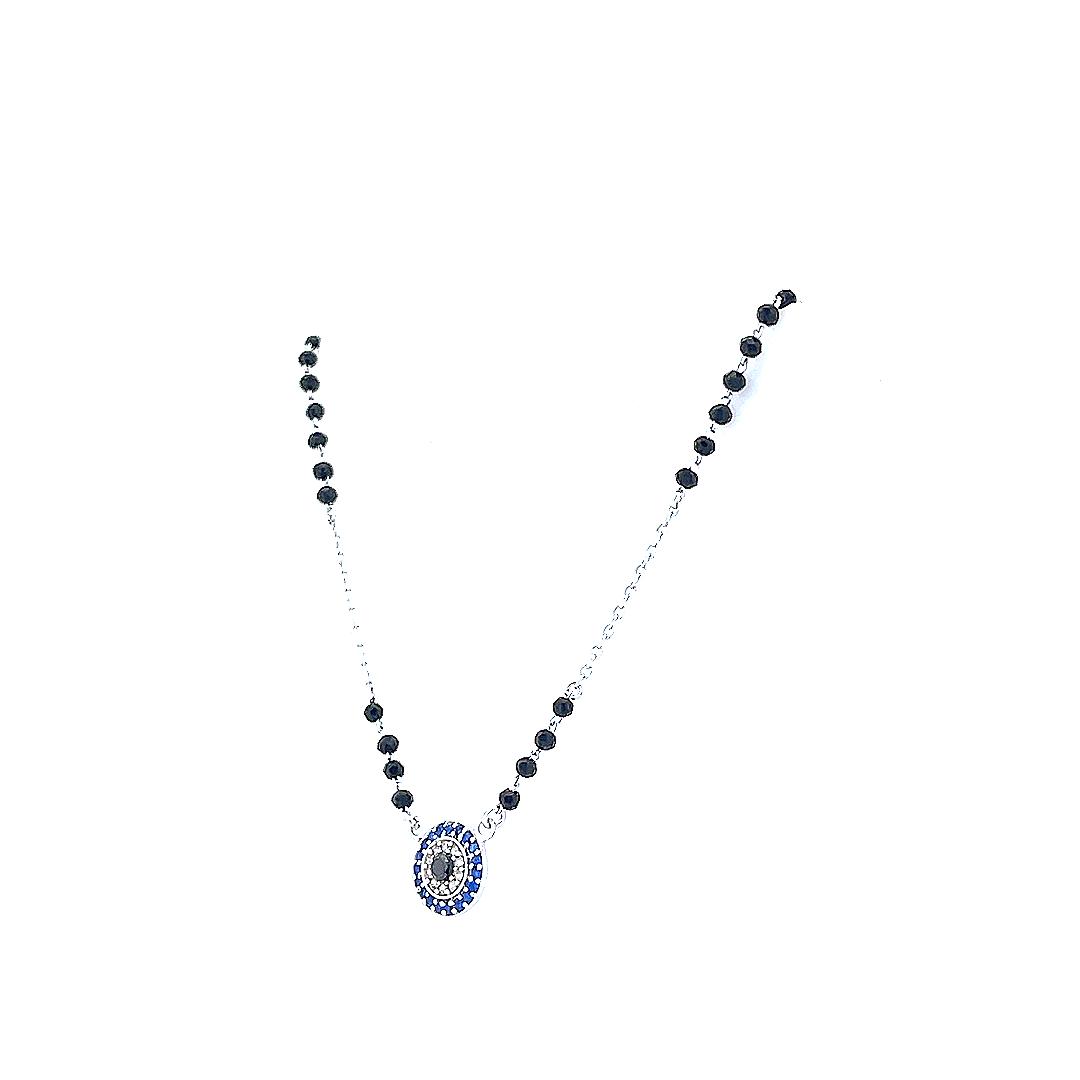 Silver Evil Eye Mangalsutra