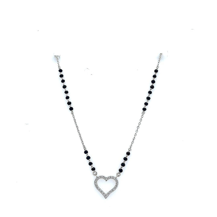 SILVER HEART MANGALSUTRA