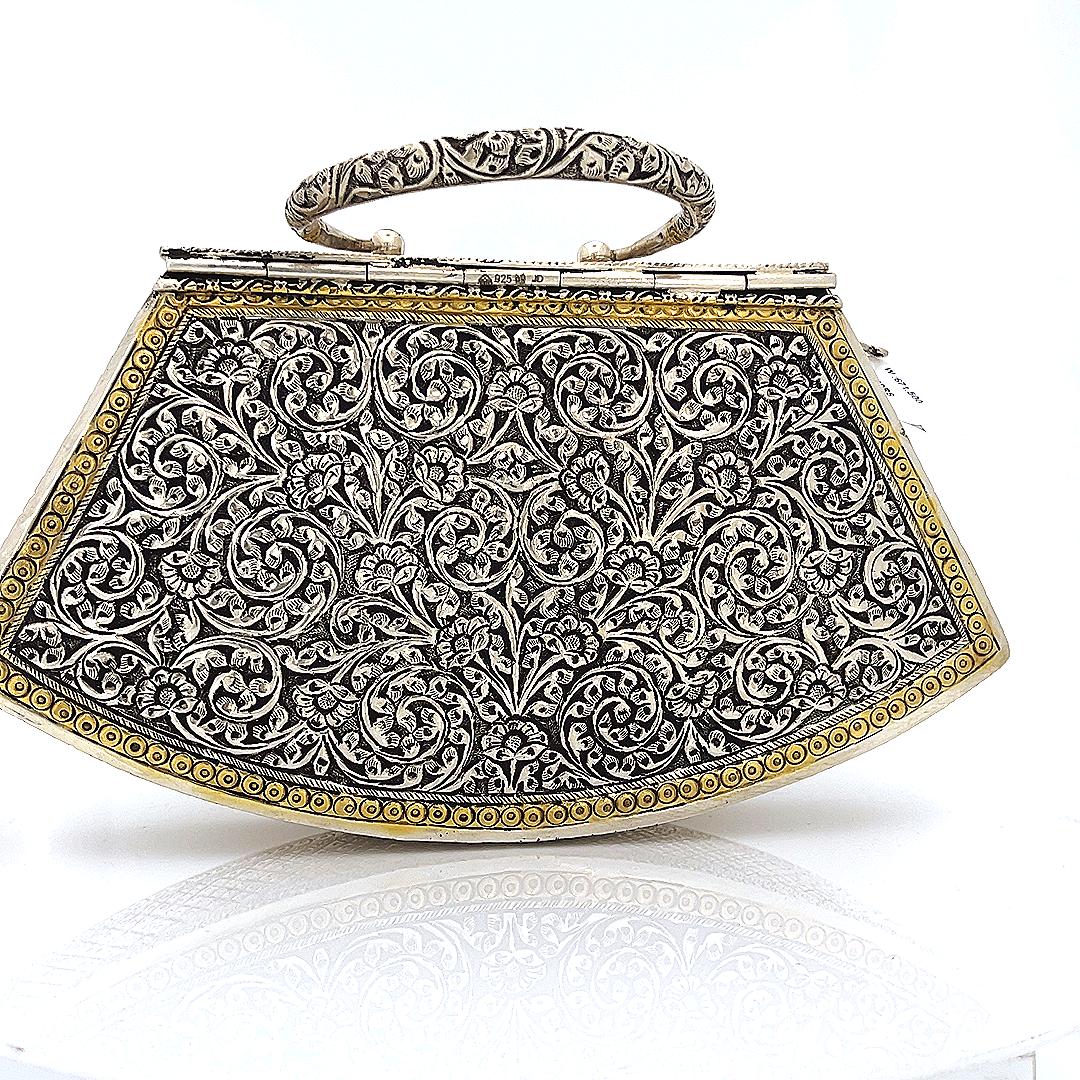 Silver Emerald Purse