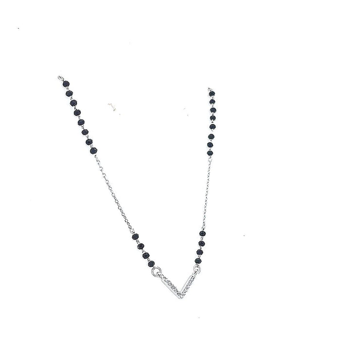 Silver V Shape Mangalsutra