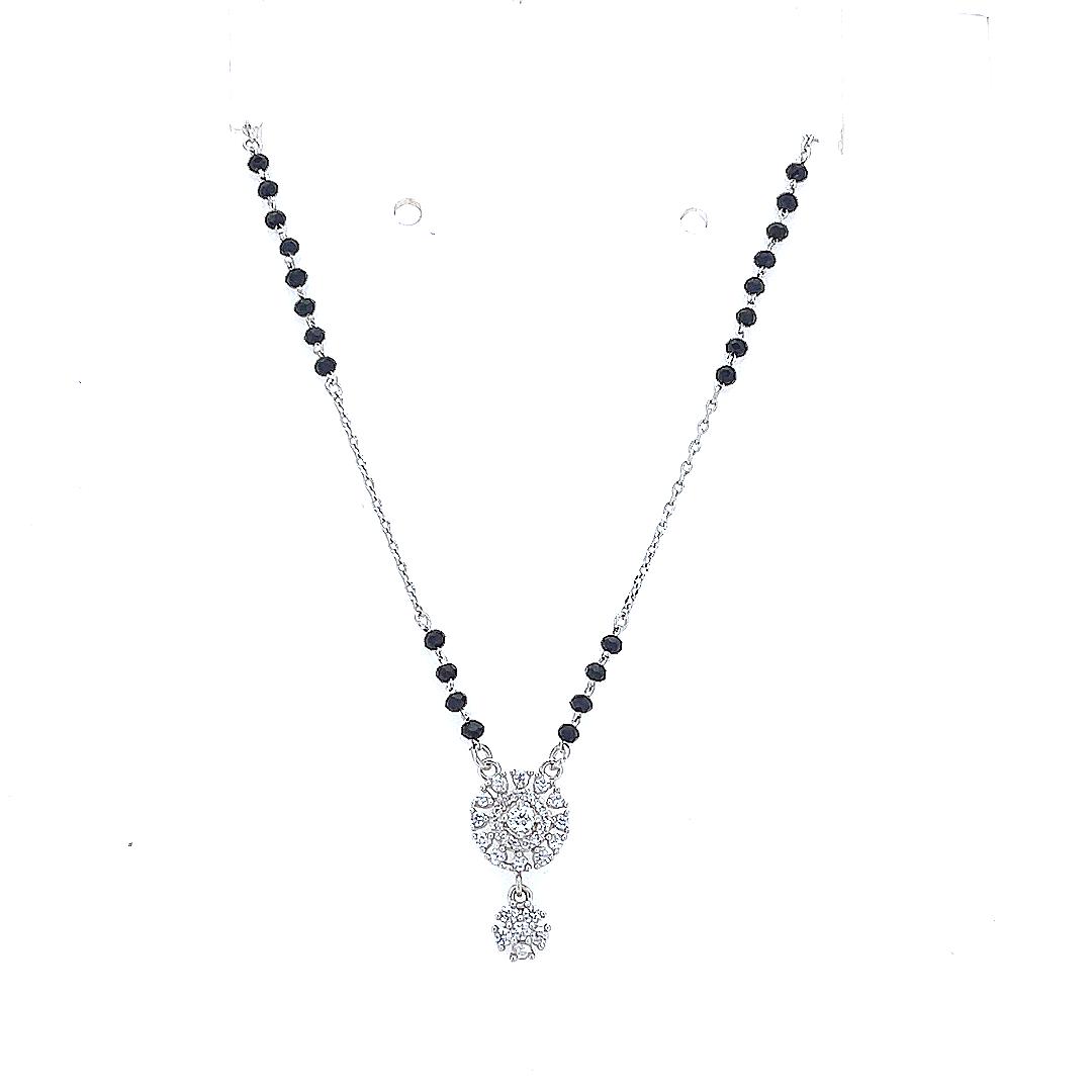 Silver Snowflake Mangalsutra