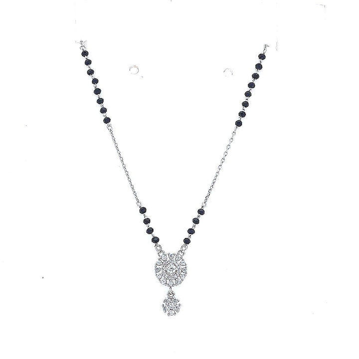 Silver Snowflake Mangalsutra