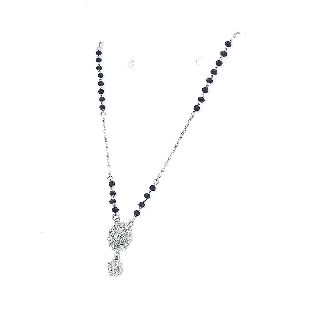 "शुद्ध चाँदी" Snowflake Mangalsutra