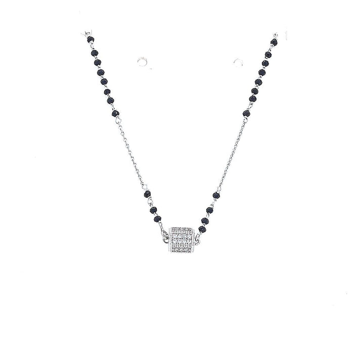 Silver Traditional Cube Mangalsutra