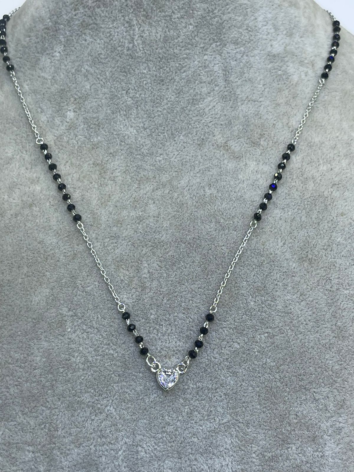 "शुद्ध चाँदी" Heart Style Mangalsutra