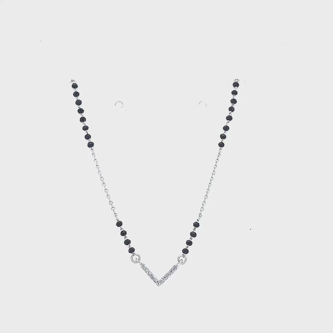 "शुद्ध चाँदी" V Shape Mangalsutra